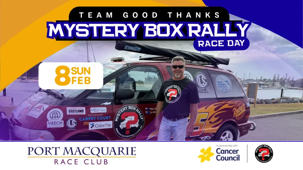 Team Good Thanks Mystery Box Rally Race Day